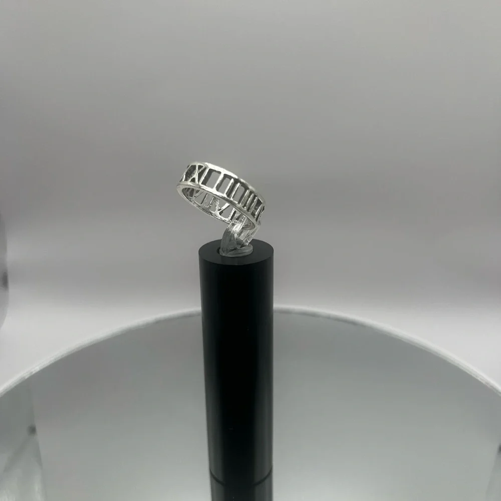Brand New Silver Roman Numeral Ring